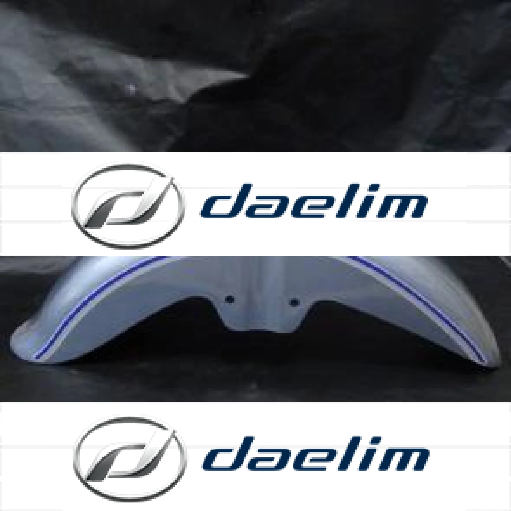 Aftermarket Front Fender Blue Daelim VL125
