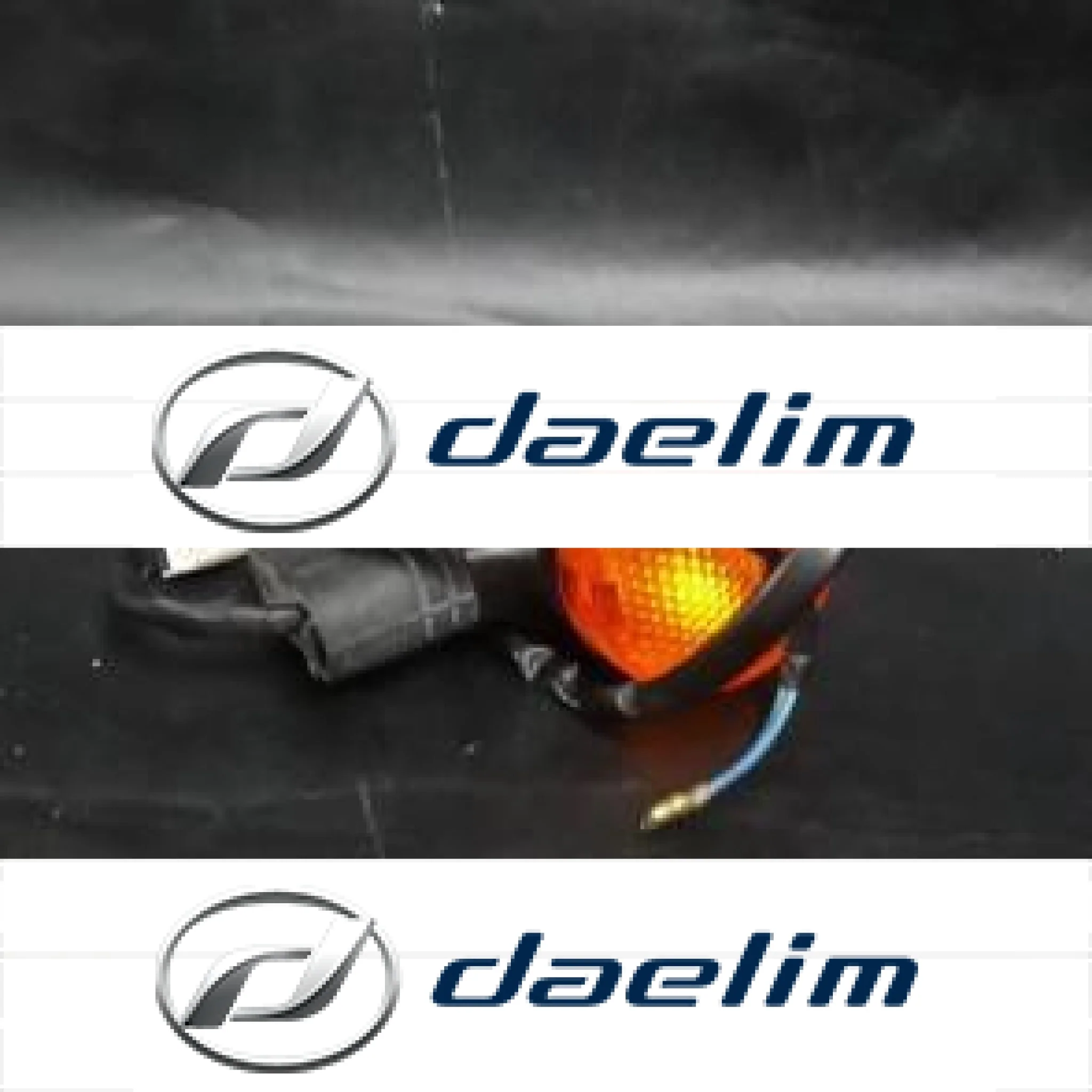 Aftermarket Rear Turn Signal Black / Amber Daelim VL125