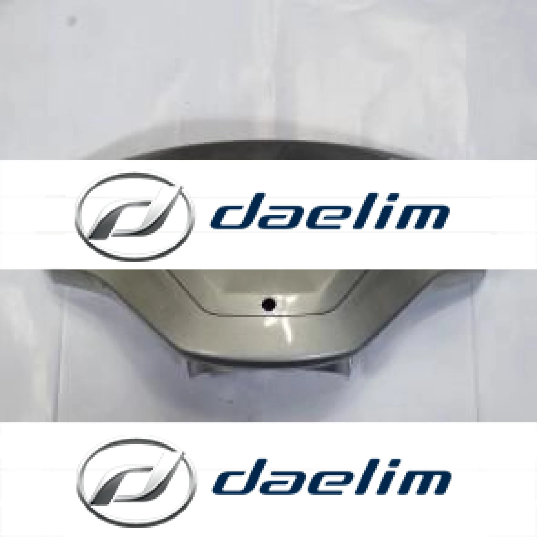 Genuine Front Cover Handlebar Silver Daelim SL125