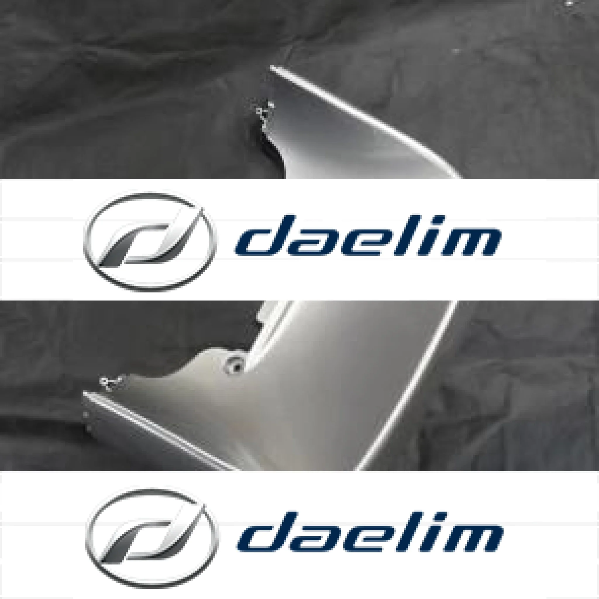 Genuine Front Fender Lower Legshield Silver Daelim S2 125 S2 250