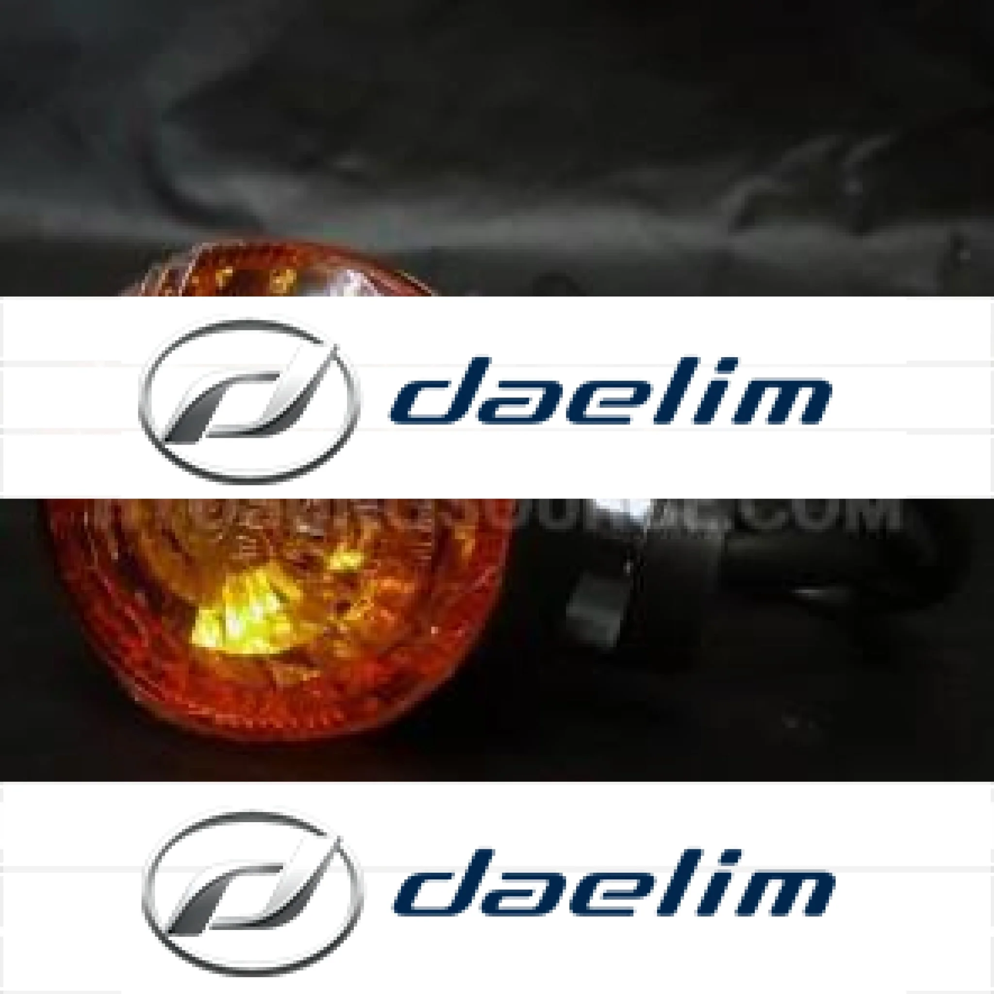 Genuine Front Left Turn Signal Amber Lens Daelim VL250