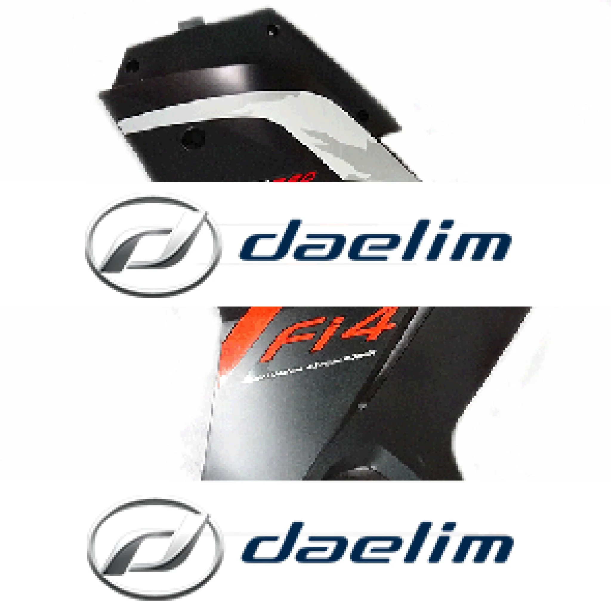 Genuine Lower Left Fairing Cowl Matt Black Daelim VJF250