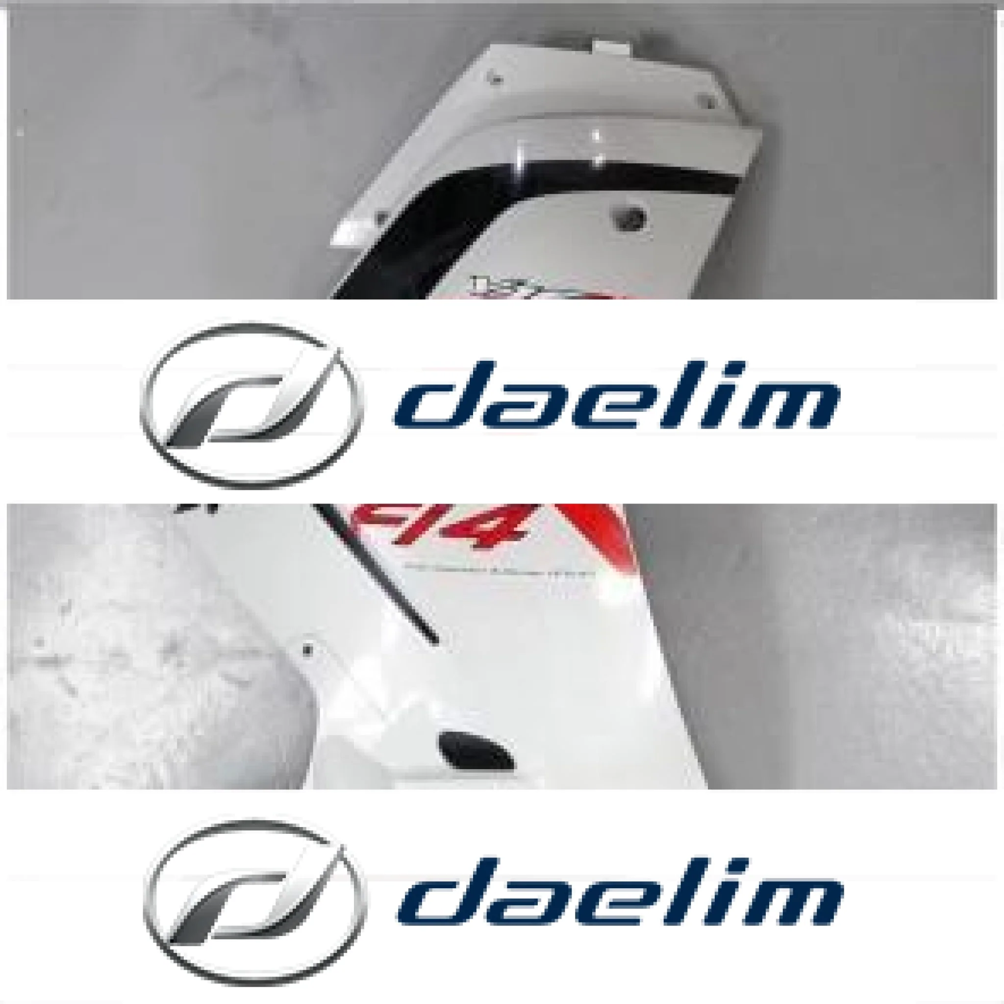Genuine Lower Left Fairing Cowl White (A) Daelim VJF250