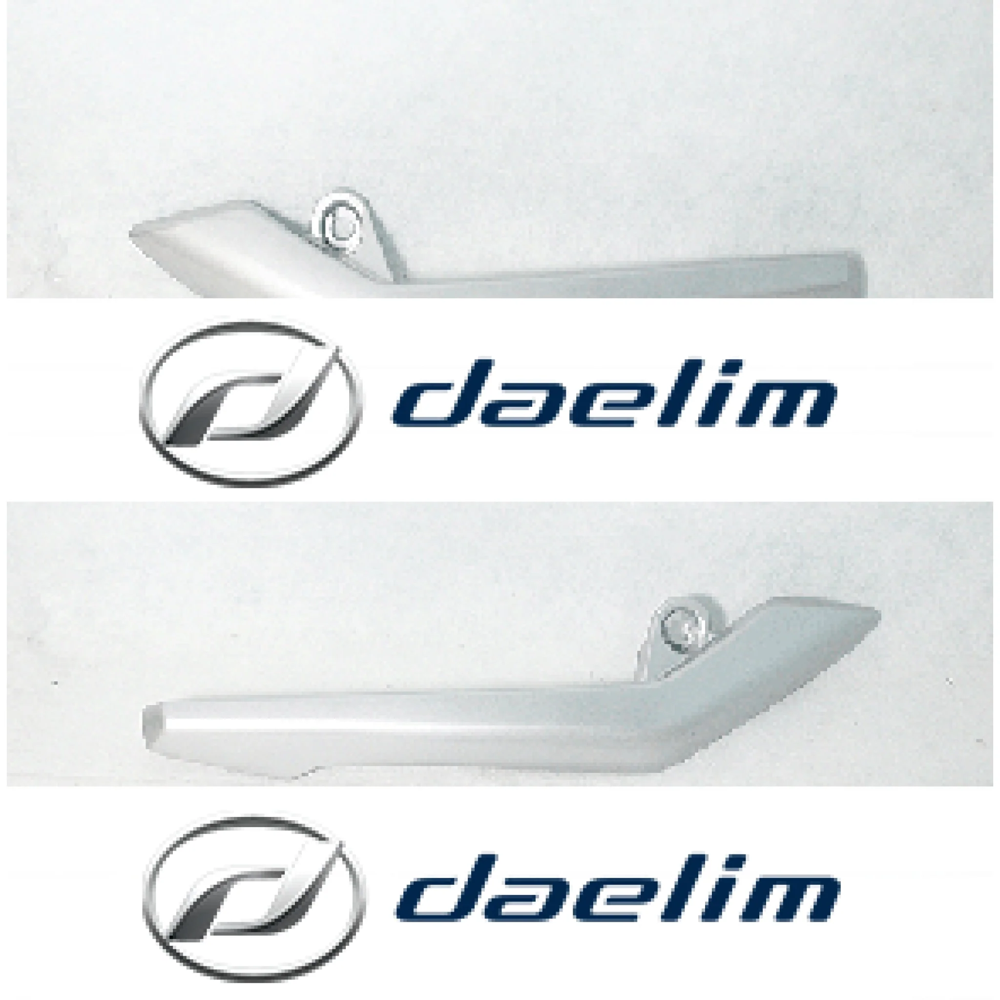 Genuine Passenger Pillion Grab Bar Set Silver S2 125 S2 250